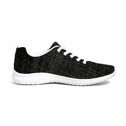 Womens Sneakers - Black And White Canvas Sports Shoes / Running - Horizon Bliss