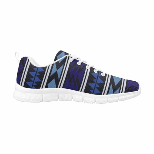 Womens Sneakers, Blue Horizon Aztec Print Running Shoes - Horizon Bliss