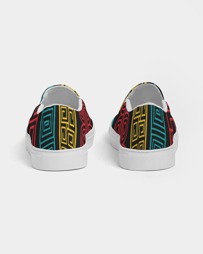 Womens Sneakers, Multicolor Slip-on Canvas Shoes - S372809