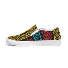 Womens Sneakers, Multicolor Slip-on Canvas Shoes - S372809