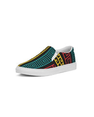 Womens Sneakers, Multicolor Slip-on Canvas Shoes - S372809