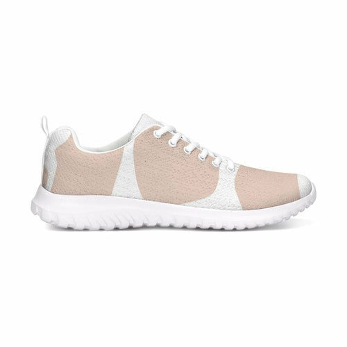 Womens Sneakers - Pink & White Low Top Canvas Running Shoes - Horizon Bliss