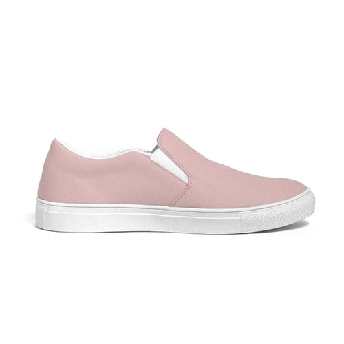 Womens Sneakers - Rose Pink Slip-on Canvas Sports Shoes - Horizon Bliss