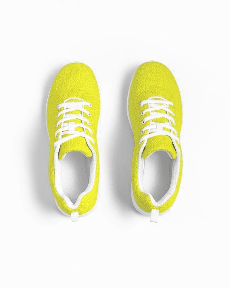 Womens Sneakers - Yellow Canvas Sports Shoes / Running