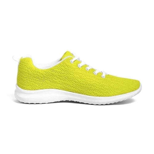 Womens Sneakers - Yellow Canvas Sports Shoes / Running