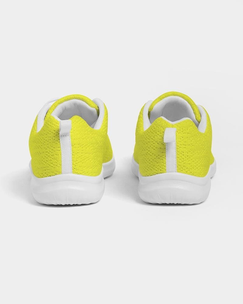 Womens Sneakers - Yellow Canvas Sports Shoes / Running