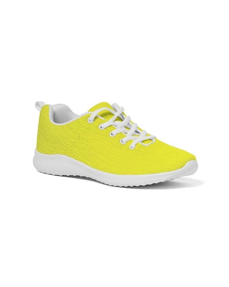 Womens Sneakers - Yellow Canvas Sports Shoes / Running