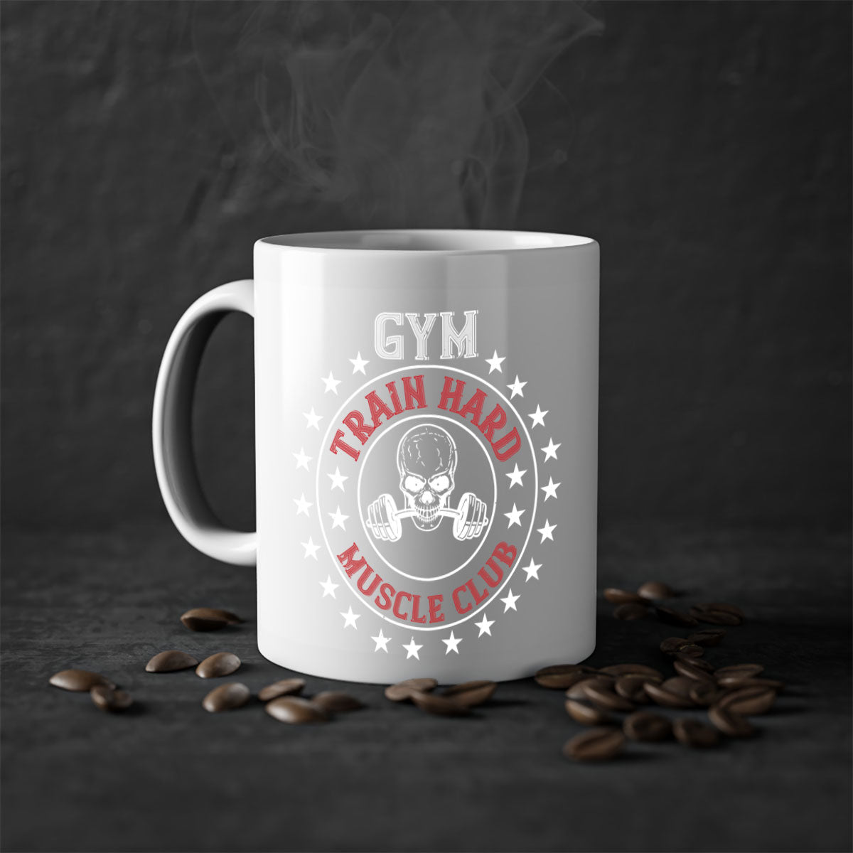 gym train hard mucle club 95#- gym-Mug / Coffee Cup