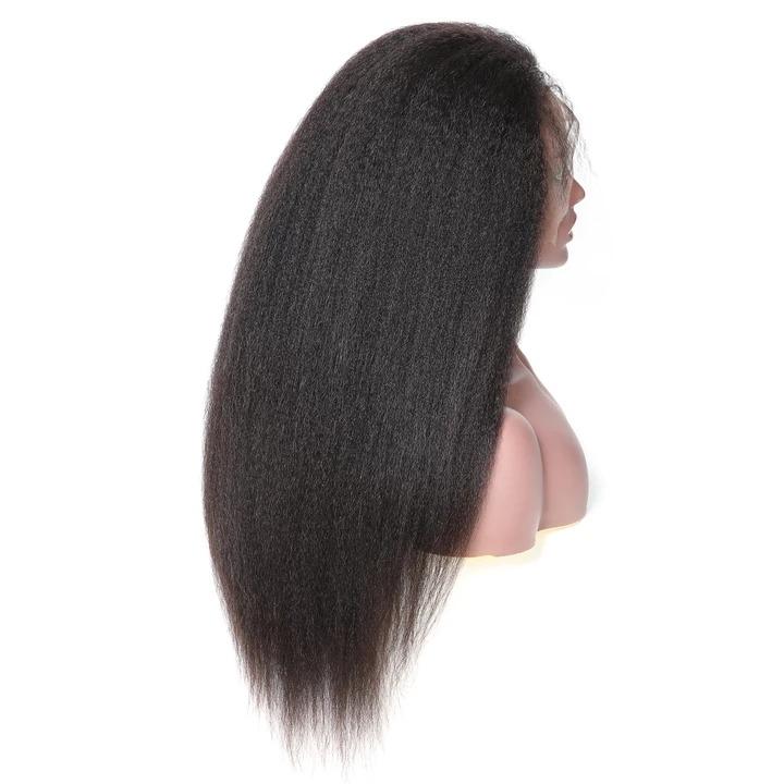 Kinky Straight 13x6 Transparent Lace Frontal Brazilian Human Hair Wigs - Horizon Bliss