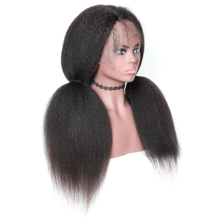 Kinky Straight 13x6 Transparent Lace Frontal Brazilian Human Hair Wigs - Horizon Bliss