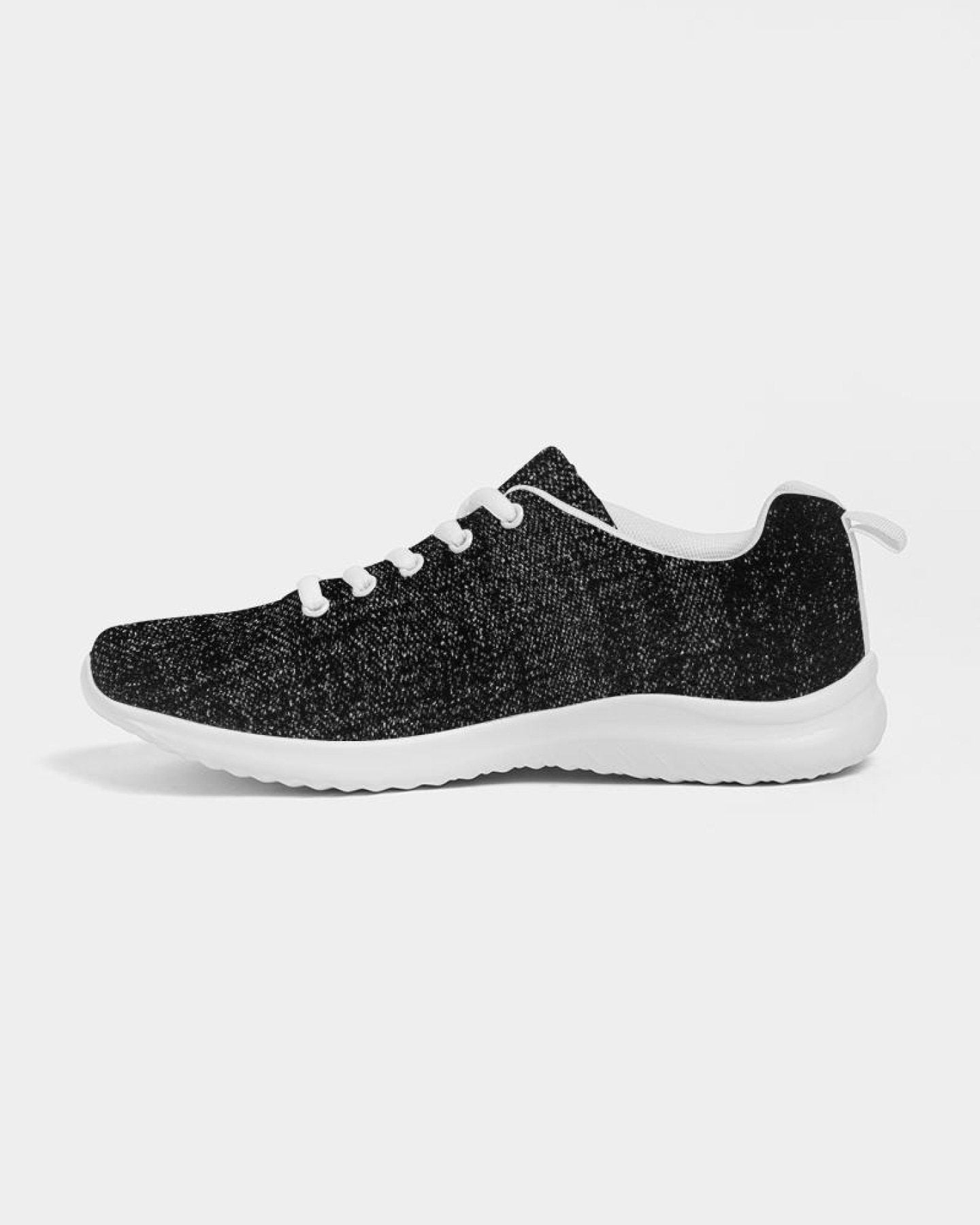 Womens Sneakers - Black And White Canvas Sports Shoes / Running - Horizon Bliss