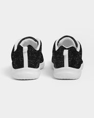 Womens Sneakers - Black And White Canvas Sports Shoes / Running - Horizon Bliss