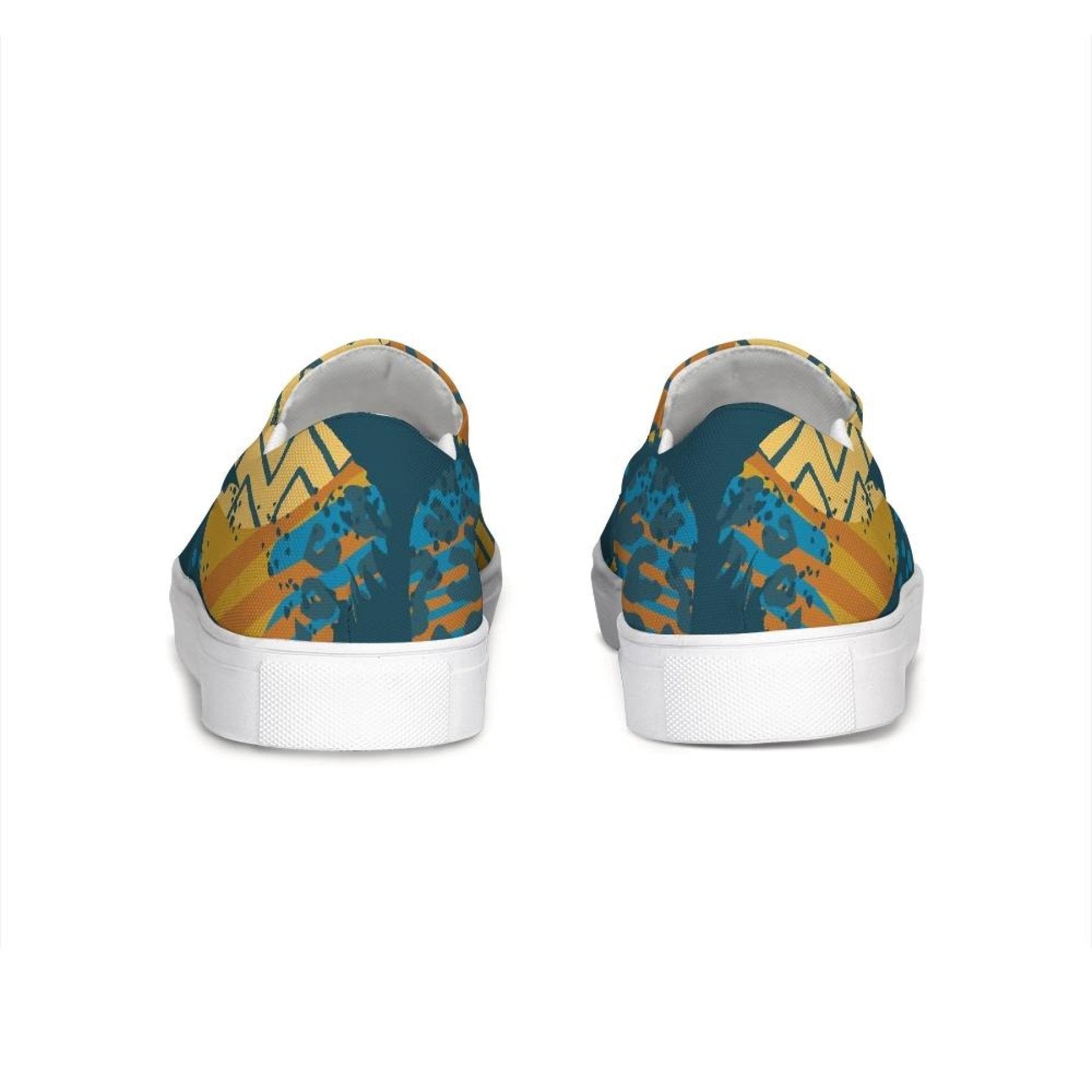 Womens Sneakers / Slip On Sports Shoes - Blue And Beige - S768585 - Horizon Bliss