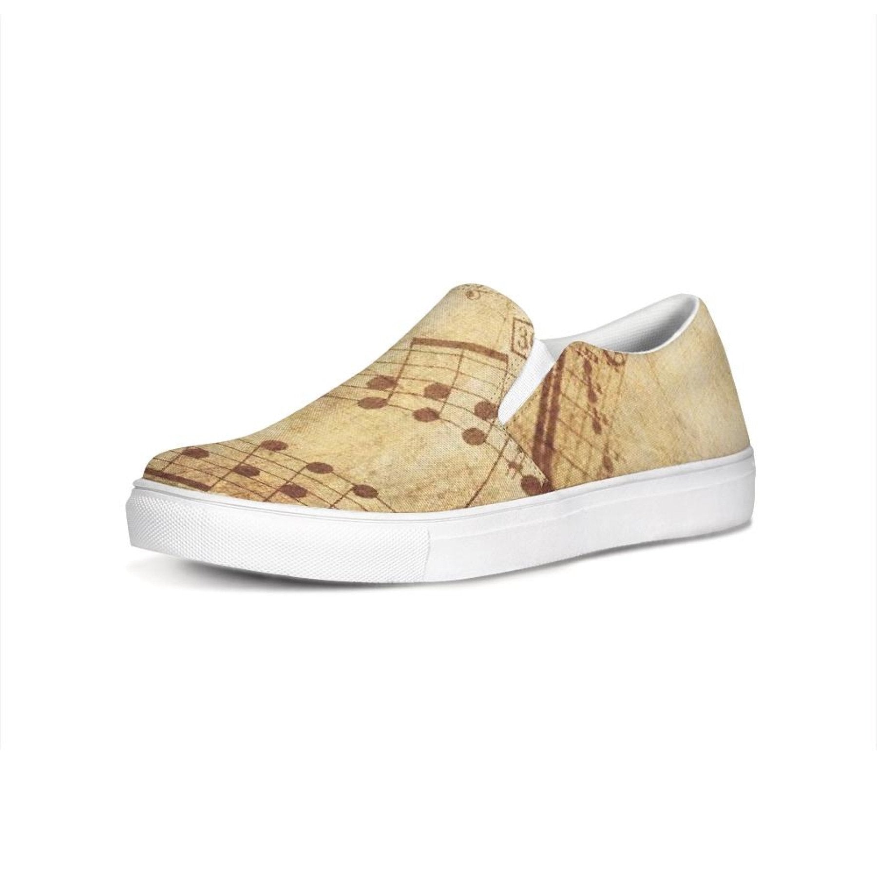 Womens Sneakers - Sheet Music Print Slip-on Canvas Shoes / Slip-on - Horizon Bliss