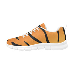 Womens Sneakers,  Orange And Black Tiger Striped  Running Shoes - Horizon Bliss