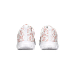 Womens Sneakers, Pink & White Low Top Canvas Running Shoes - Horizon Bliss