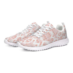 Womens Sneakers, Pink & White Low Top Canvas Running Shoes - Horizon Bliss