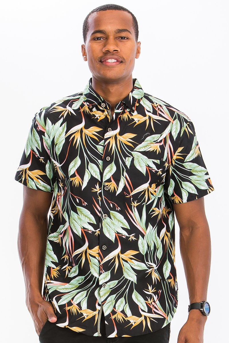 HAWAIIAN BUTTON DOWN SHIRT - Horizon Bliss