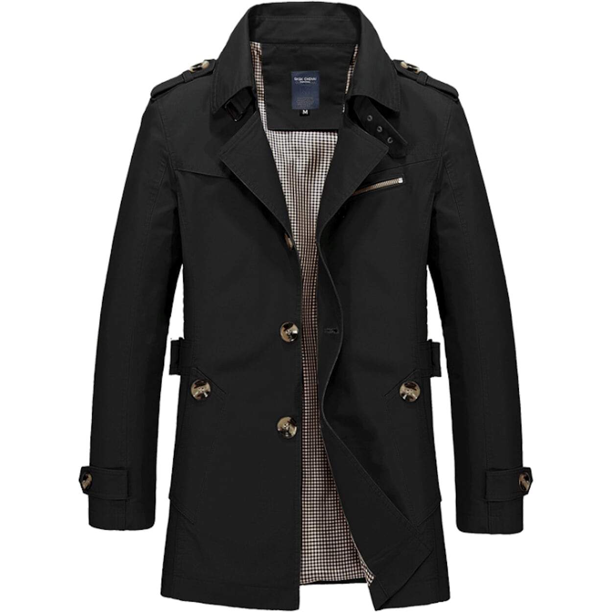 Mens Classic Trench Coat - Horizon Bliss