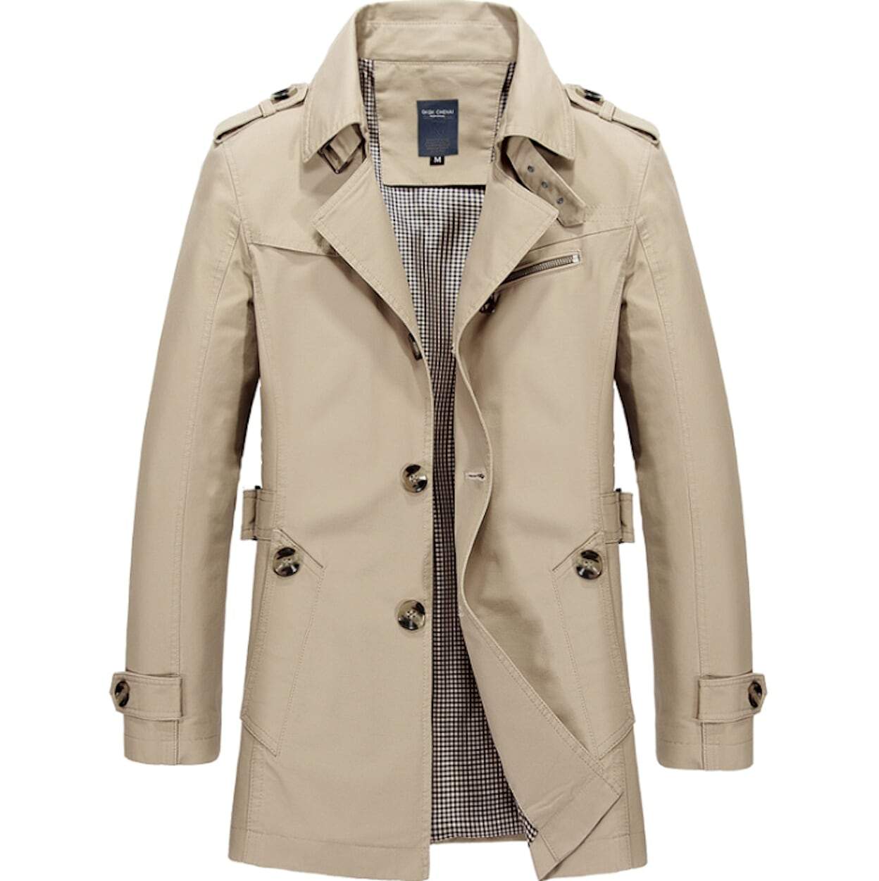 Mens Classic Trench Coat - Horizon Bliss