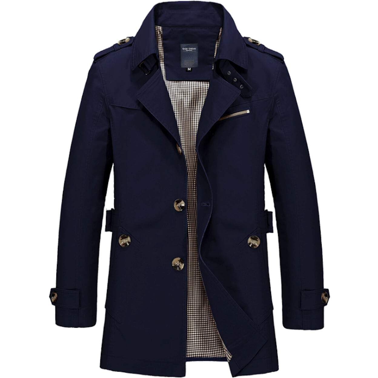 Mens Classic Trench Coat - Horizon Bliss