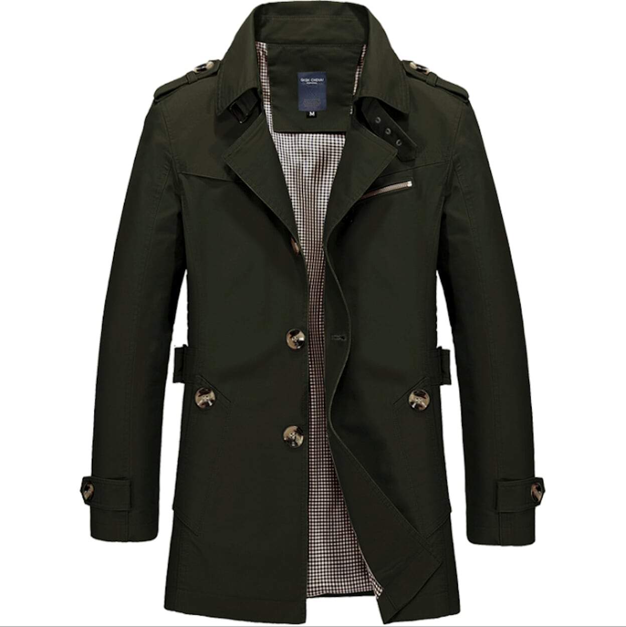 Mens Classic Trench Coat - Horizon Bliss